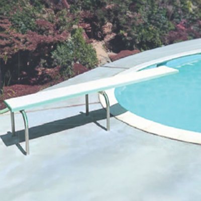 Diving Board Set Complete with Stainless Steel U-Stand 12 FT