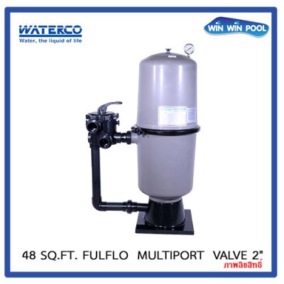 48 Sq.Ft. FulFlo D.E. Filter Waterco multiport  valve 2"