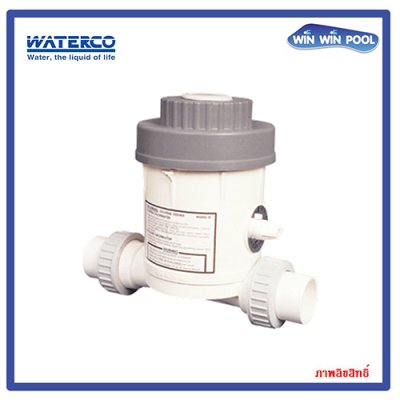 WATERKING In-Line Tablet Feeder Bromine/Tri-Chlor อุปกรณ์จ่ายคลอรีนก้อนอัตโนมัติ ขนาดบรรจุคลอรีน 2.2 lbs.