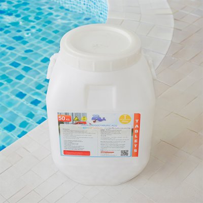 TRICHLOROISOCYANURIC ACID TCCA 50% คลอรีนก้อน 50% ขนาด 50 Kg