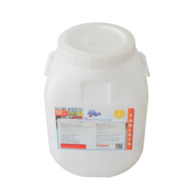 TRICHLOROISOCYANURIC ACID TCCA 50% คลอรีนก้อน 50% ขนาด 50 Kg