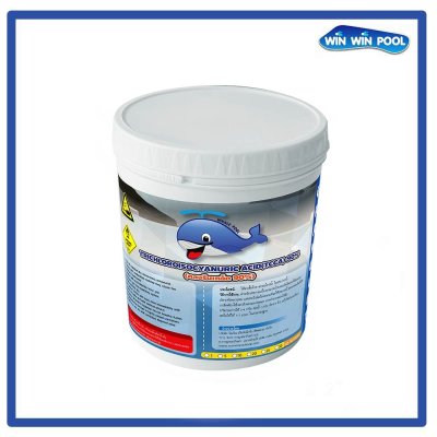 คลอรีนเกล็ด Chlorine T.C.C.A 90%  1  KG Whale Pool