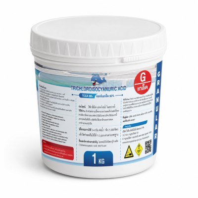 คลอรีนเกล็ด Chlorine T.C.C.A 90%  1  KG Whale Pool