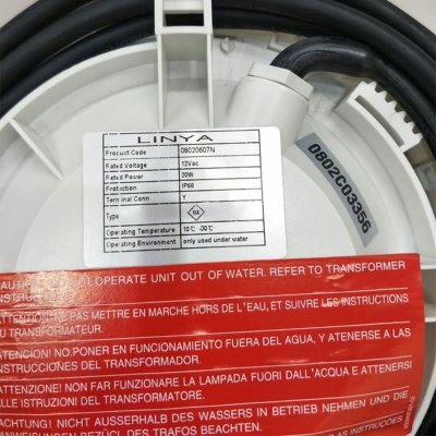 WhalePool Led Color 20W/12V ขอบ ABS 12Program+Remote