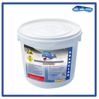คลอรีนเกล็ด T.C.C.A 90% 5 KG Whale Pool