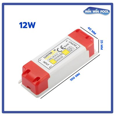 หม้อแปลง 12W DC 12V LED Driver Power Supply Adapter Transformer สำหรับ โคมไฟใต้น้ำ12V DC ที่มีขนาดไม่เกิน 12W อุปกรณ์อิเล็กทรอนิกส์ต่าง