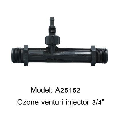 Model: A25152  Ozone venturi injector 3/4" 6 หุน PVDF โอโซน Venturi ท่อโอโซนและน้ำผสม