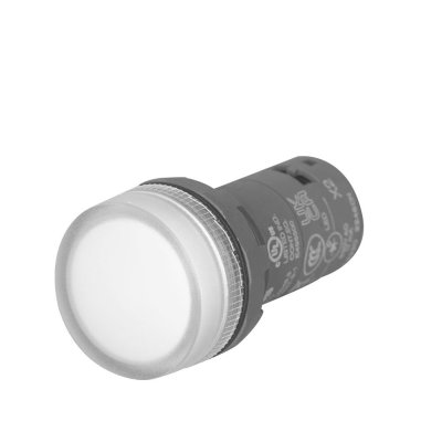 ABB-Pilot Lamp 220v White 22mm ไฟหน้าตู้ ไฟแสดงสถานะ สีขาว