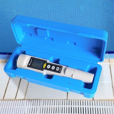 ปากกาวัดค่าเกลือ กันน้ำ LCD Waterproof Pen type Salt Meter tester digital CT-3081 สำหรับสระระบบเกลือ แถมฟรี Salt Solution 6.44PPT(6440 PPM)