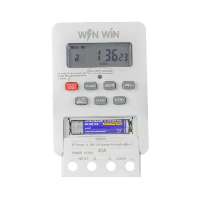 Microcomputer Timer Switch 220V 40A  เครื่องตั้งเวลา เปิด-ปิด อุปกรณ์ไฟฟ้า อัตโนมัติ