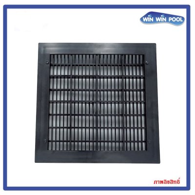 FT-MD-B-12 สระดือสระสี่เหลี่ยม ขนาด 12x12 นิ้ว สีดำ