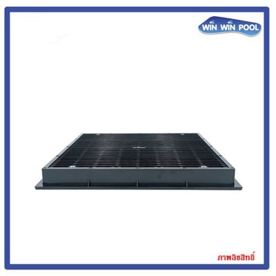 FT-MD-B-12 สะดือสระสี่เหลี่ยม ขนาด 12x12 นิ้ว สีดำ