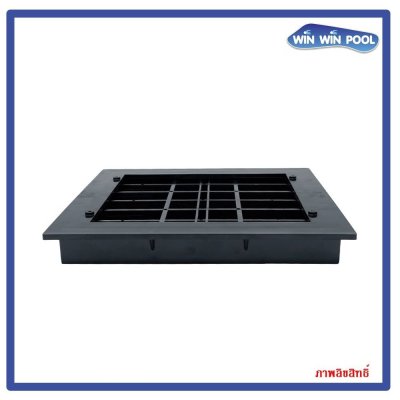 FT-MD-B-9 Maindrain สระดือสระสี่เหลี่ยม ขนาด 9x9 นิ้ว สีดำ วัสดุ ABS เกรด A