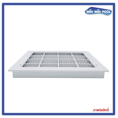 FT-MD-W-12 สระดือสระสี่เหลี่ยม ขนาด 12x12 นิ้ว สีขาว ABS GRADE A