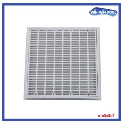 FT-MD-W-12 สระดือสระสี่เหลี่ยม ขนาด 12x12 นิ้ว สีขาว ABS GRADE A