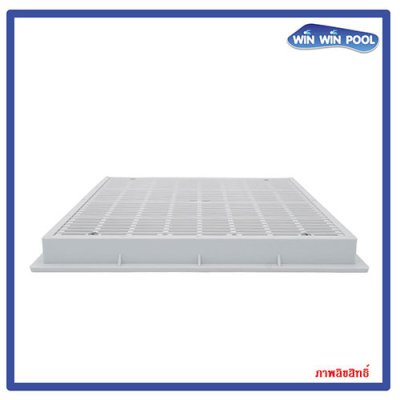 FT-MD-W-12 สะดือสระสี่เหลี่ยม ขนาด 12x12 นิ้ว สีขาว ABS GRADE A