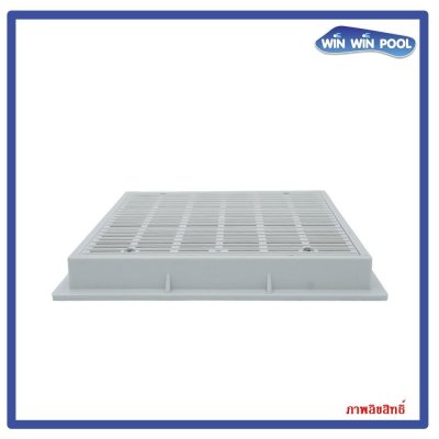 FT-MD-W-9 Maindrain สระดือสระสี่เหลี่ยม ขนาด 9x9 นิ้ว สีขาว วัสดุ ABS เกรด A