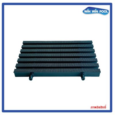 ตะแกรงน้ำล้นแกนคู่ สี(ดำ) แกนคู่ ความกว้าง 20 cm ราคาต่อ1 เมตร