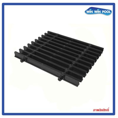 ตะแกรงน้ำล้นแกนคู่ สี(ดำ) แกนคู่ ความกว้าง 30 cm ราคาต่อ1 เมตร