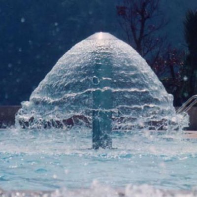 PSW-06  Water Umbrella, Fiberglass,  Height 2,50 m.x Water Veil 2.20-2.80 m,