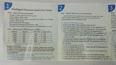 Digital Pressure Switch 0-10Bar ON/OFF Pump เพรชเชอร์สวิทช์ 220V สำหรับแจ้งเตือนถังกรองอุดตัน สำหรับปั้มน้ำบ้านอัตโนมัติ Control Automatic Back wash sand filter