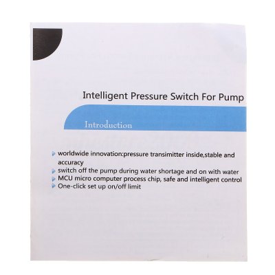 Digital Pressure Switch 0-10Bar ON/OFF Pump เพรชเชอร์สวิทช์ 220V สำหรับแจ้งเตือนถังกรองอุดตัน สำหรับปั้มน้ำบ้านอัตโนมัติ Control Automatic Back wash sand filter