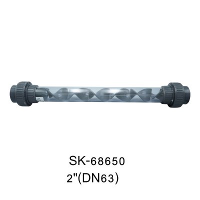 SK-68650 Static Mixer 2"  for Ozone Liquid Water Mixing  UPVC