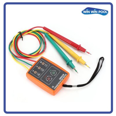 เครื่องวัดเรียงเฟส SM852B 3 Phase Rotation Sequence Indicator Meter Tester Detector 60V-600V