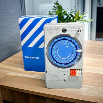 Analog Timer Switch TB118  220V-240VAC มีแบตเตอรี่สำรอง ตั้งเวลาง่ายๆ ไม่ซับซ้อน คุณภาพดีไม่พังง่าย ใช้ได้นาน