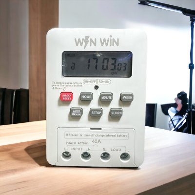 Microcomputer Timer Switch 220V 40A  เครื่องตั้งเวลา เปิด-ปิด อุปกรณ์ไฟฟ้า อัตโนมัติ
