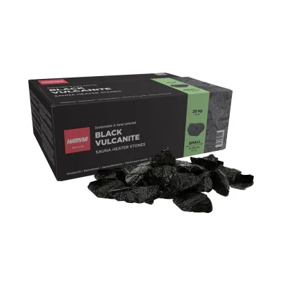 หินซาวน่าแบล็ควัลคาไนต์สีดำ