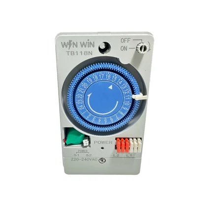 Analog Timer Switch TB118  220V-240VAC มีแบตเตอรี่สำรอง ตั้งเวลาง่ายๆ ไม่ซับซ้อน คุณภาพดีไม่พังง่าย ใช้ได้นาน
