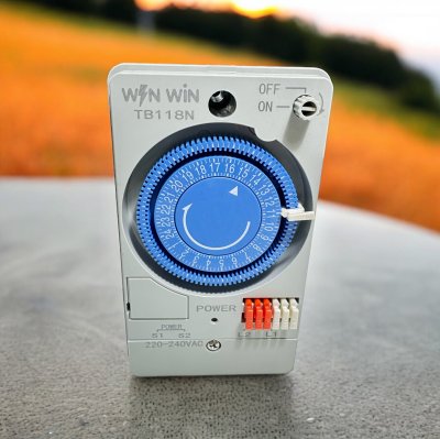 Analog Timer Switch TB118  220V-240VAC มีแบตเตอรี่สำรอง ตั้งเวลาง่ายๆ ไม่ซับซ้อน คุณภาพดีไม่พังง่าย ใช้ได้นาน