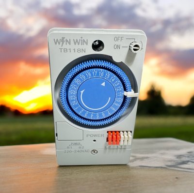 Analog Timer Switch TB118  220V-240VAC มีแบตเตอรี่สำรอง ตั้งเวลาง่ายๆ ไม่ซับซ้อน คุณภาพดีไม่พังง่าย ใช้ได้นาน