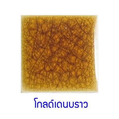 กระเบื้องดินเผา สี Golden Brown ขนาด 6"x6" 1 ตารางเมตร/40แผ่น/กล่อง Grade A