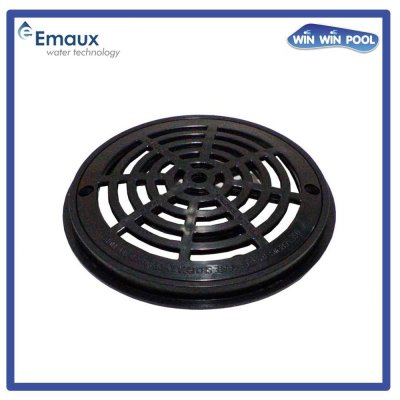 PSF-10-B Main Drain Round 8"สะดือสระน้ำแบบกลม ขนาด 8" สีดำ