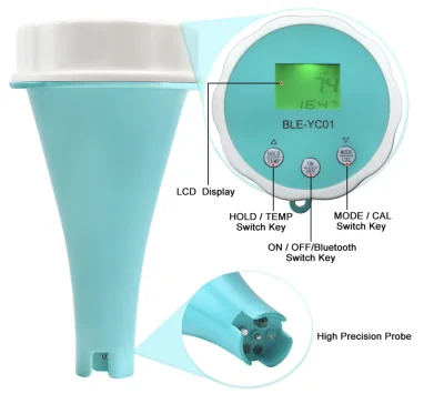 YINMIK BLE-YC01 Smart Pool Monitor  6-in-1 Smart Floating Water Monitor – Bluetooth 5.2 & App Supported