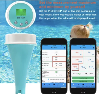 YINMIK BLE-YC01 Smart Pool Monitor  6-in-1 Smart Floating Water Monitor – Bluetooth 5.2 & App Supported