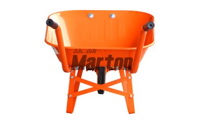 รถเข็นปูน MARTON  รุ่นถอดประกอบล้อยางตัน (สีส้ม)