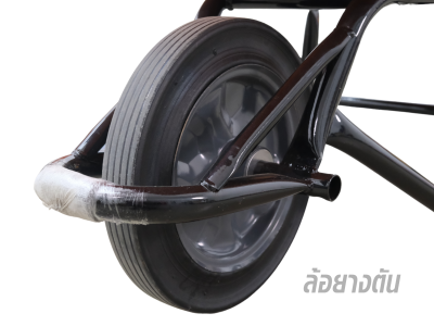 รถเข็นปูน MARTON รุ่นโครงเชื่อมกระบะเสียบล้อเดี่ยว (สีส้ม)