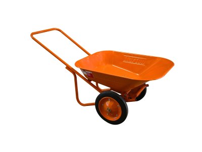 รถเข็นปูน MARTON  รุ่นล้อคู่ยางตัน (สีส้ม)