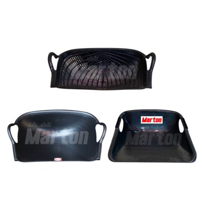 บุ้งกี๋ MARTON สีดำ (หวาย/ทึบเรียบ/เรียบ) (10ใบต่อ1มัด)