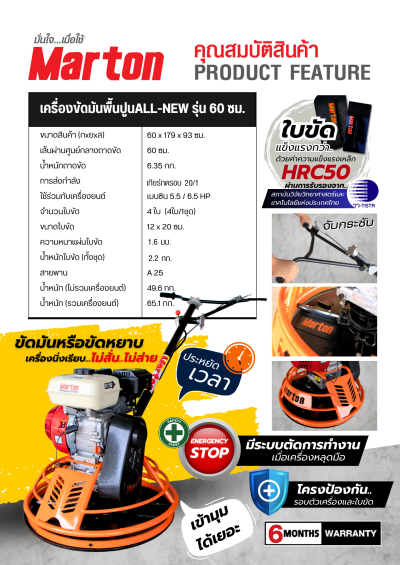 เครื่องขัดมันปูน 60 ซม. All New