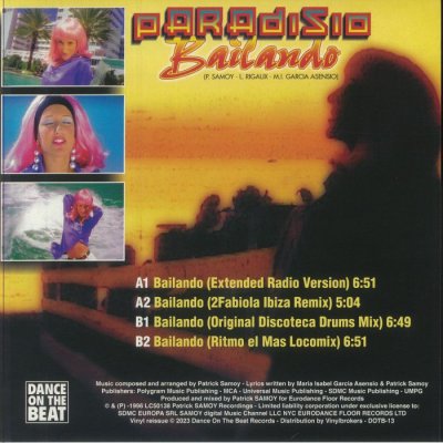 Paradisio – Bailando (reissue)