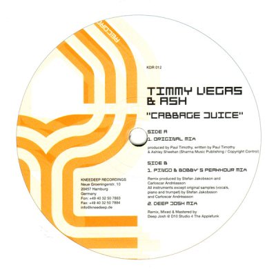 Timmy Vegas & Ash – Cabbage Juice