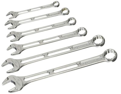 ชุดประแจแหวนข้างปากตาย 6ตัวชุด LCWS6 LIGHTOOL 6 pcs combination wrench set 10-19mm  ASAHI