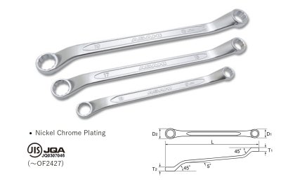 ประแจแหวน คอ45  ASAHI OF  Offset Wrench