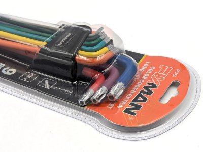 ชุดประแจแอล หัวทอร์ค ยาวพิเศษ จาก FIXMAN รุ่น D2356 L-Wrench Set Torx Head Long Coated