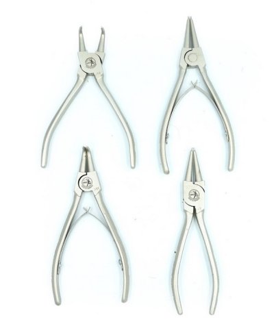 HUNTER ( HEKAR ) คีมหนีบแหวน ถ่างแหวน หุบแหวน ปากตรงปากงอ  เยอรมัน