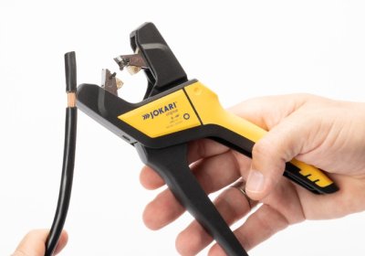 คีมปอกสายไฟออโต้ JOKARI ergonomic automatic wire stripper for conductor cables with diameter from 6 to 16mm² Art.-No.: 20090
